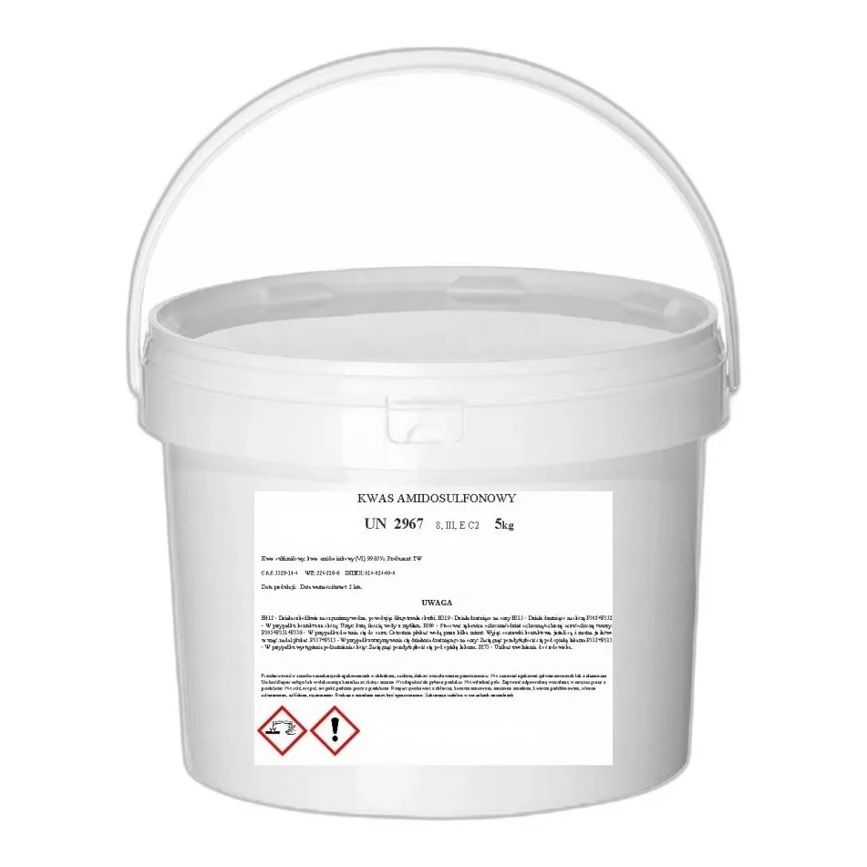 Kwas Amidosulfonowy 5 Kg – Czysty Proszek Do Prac — CAS 5329-14-6 — H3NO3S — odczynnik chemiczny